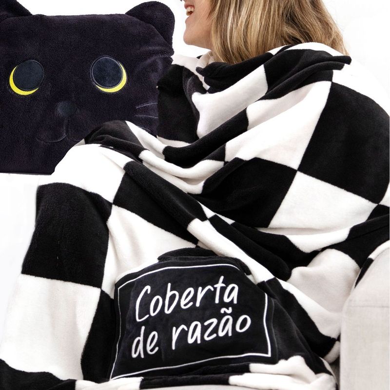 Manta-Quadriculada-Com-Capa-de-Gatinho