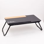 Bandeja Laptop Dobrável Cortiça Preta