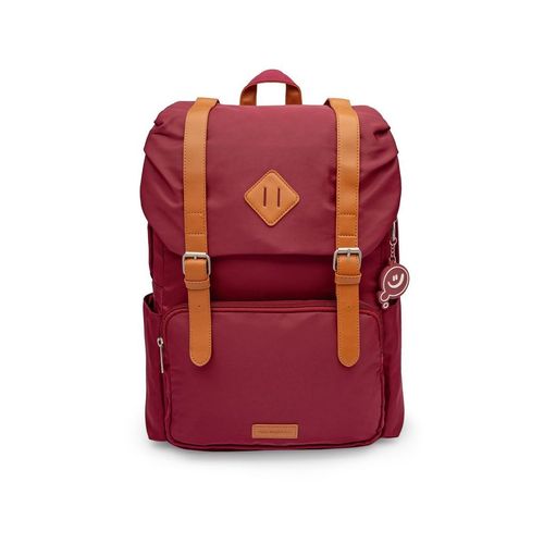 Mochila Laptop Todo Dia Bordô e Caramelo