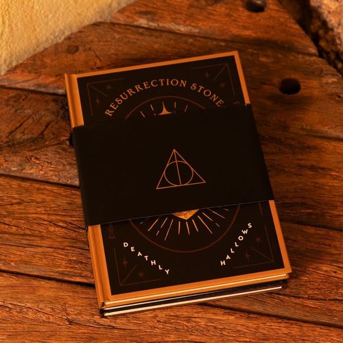 Kit Com 3 Cadernos Hp Relíquias Da Morte
