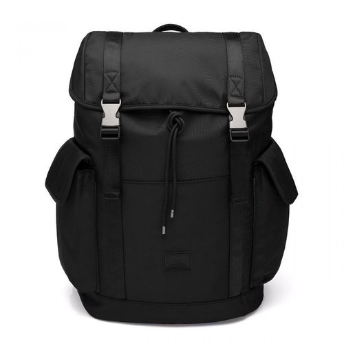 Mochila Laptop Utilitária Preta Metais