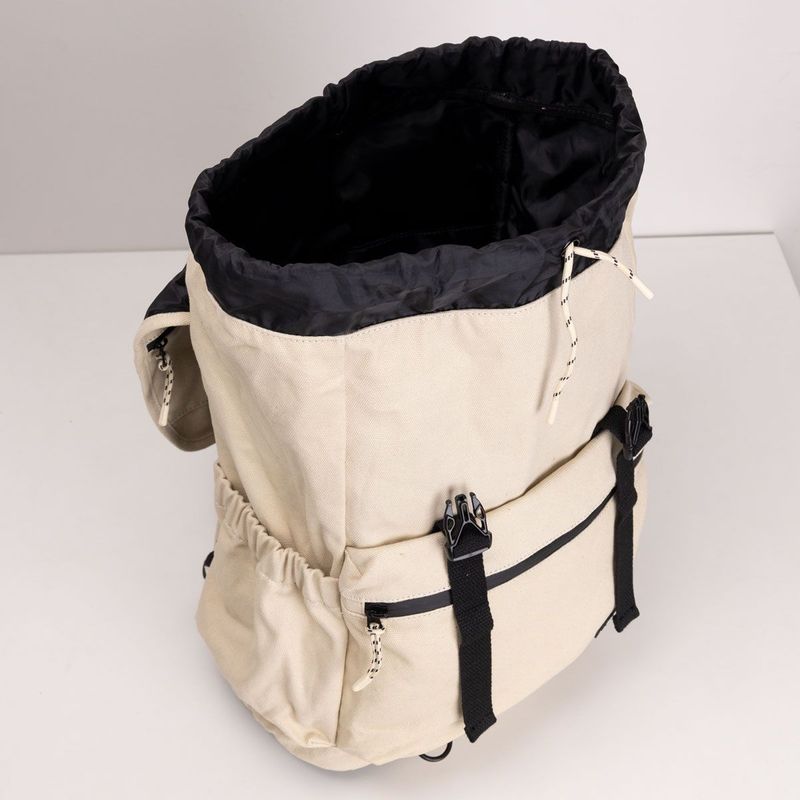 Mochila Laptop Canvas Clara e Preta