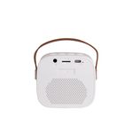 Mini Karaoke e Microfone Branco