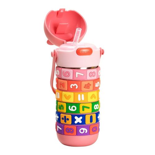 Garrafa Térmica Calculadora Rosa