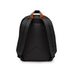 Mochila Laptop Basica Preta e Caramelo