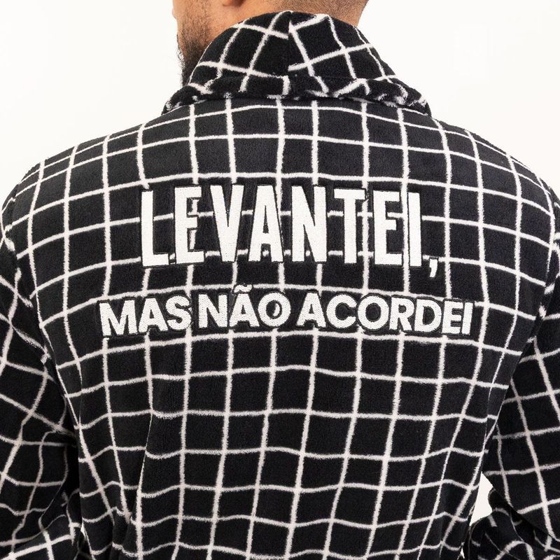 Roupão Quadriculado Não Acordei