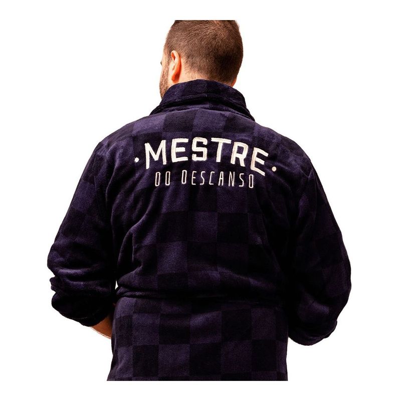 Roupão Quadriculado Mestre Do Descanso