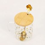 Caneca Com Tampa e Colher Botânica