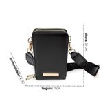 Bolsa Carteira Porta Celular Preta