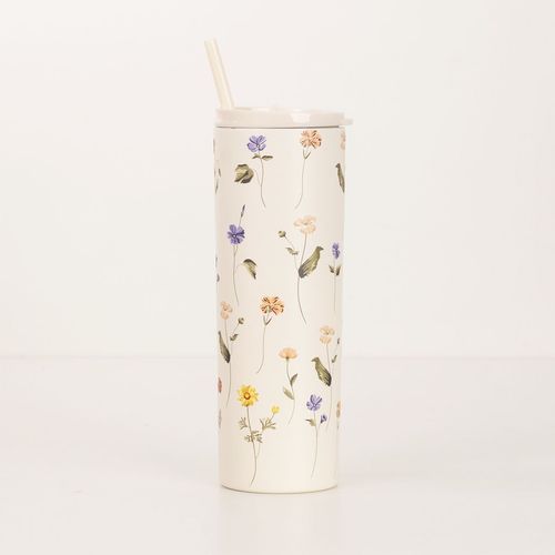 Copo Térmico Com Canudo Botânica