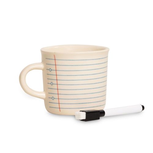 Caneca Com Caneta Folha Pautada