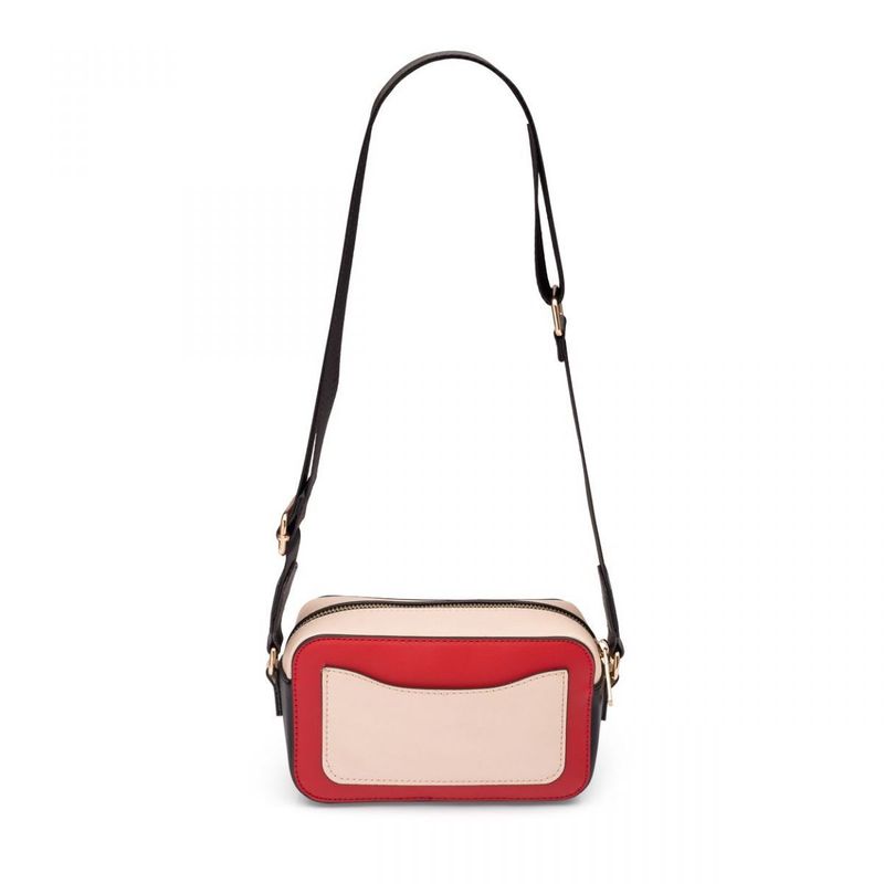 Bolsa Box Color Block Vermelha