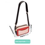 Bolsa Box Color Block Vermelha