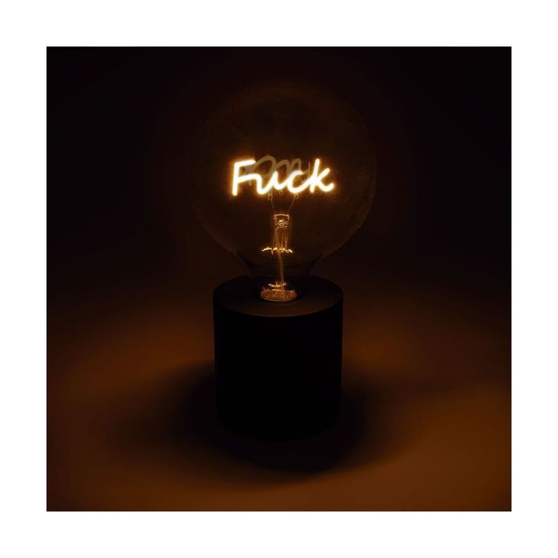 Luminária Lâmpada de Filamento Fuck