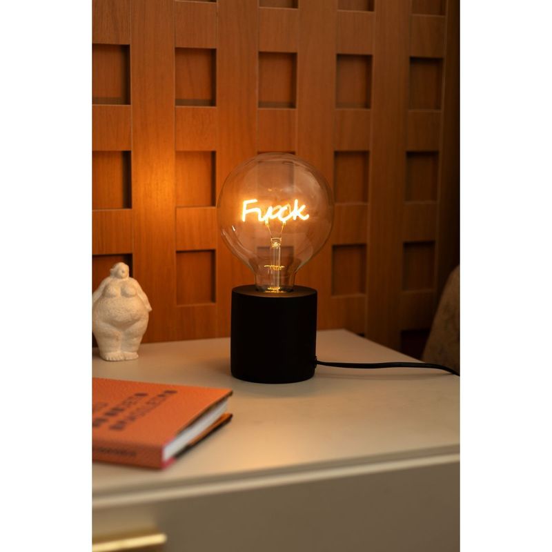 Luminária Lâmpada de Filamento Fuck
