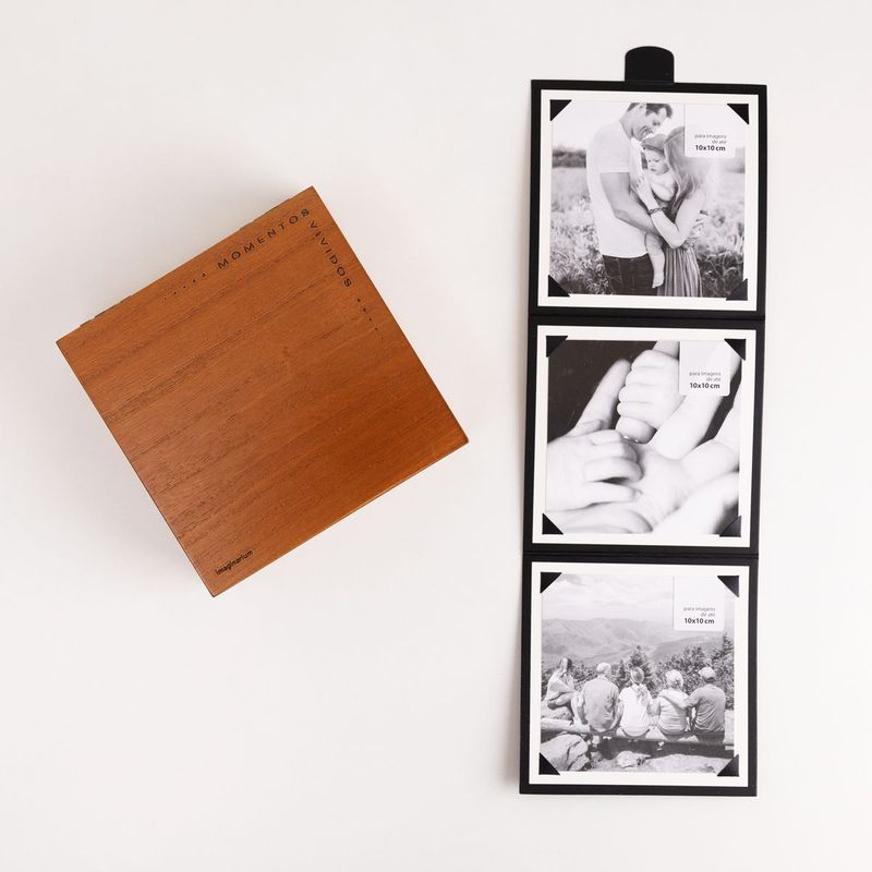 Porta-Retrato de Madeira Encarte