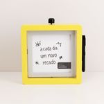 Porta-Retrato Giratório Amarelo 12X12 Cm