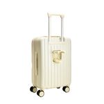 Mala de Viagem Off White Com Adesivos