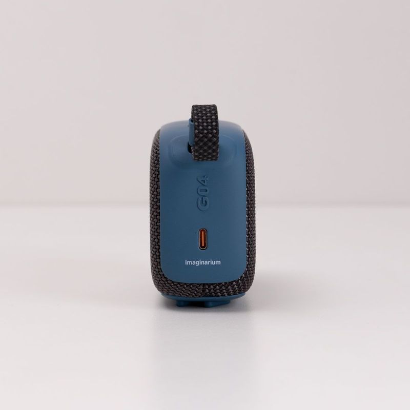 Caixa de Som Portátil Com Alça Azul