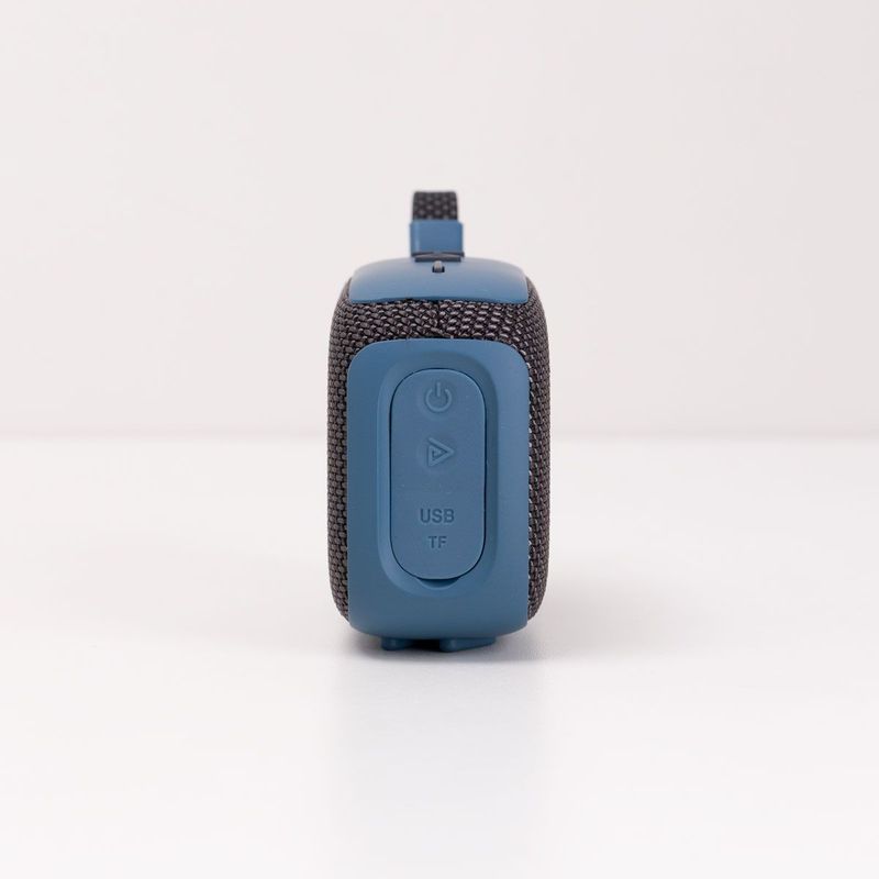 Caixa de Som Portátil Com Alça Azul