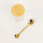 Caneca Com Tampa e Colher Botânica