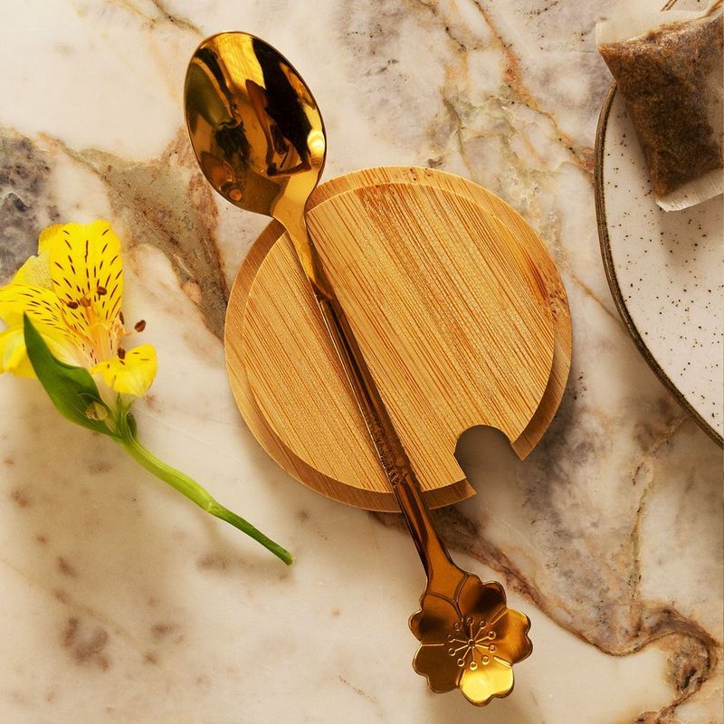 Caneca Com Tampa e Colher Botânica