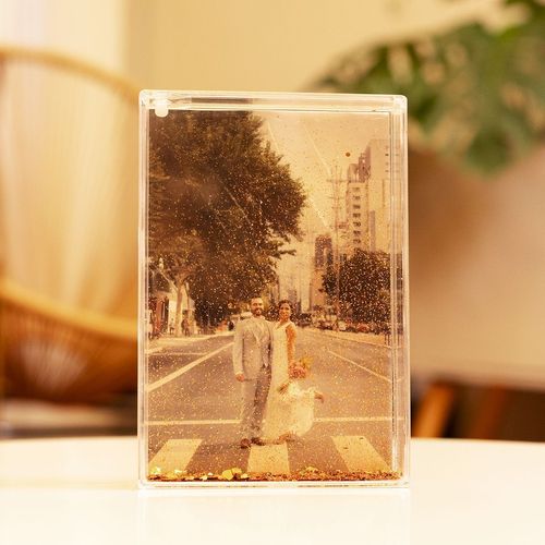 Porta Retrato Retangular Glitter