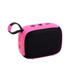 Caixa de Som Portátil Com Alça Rosa