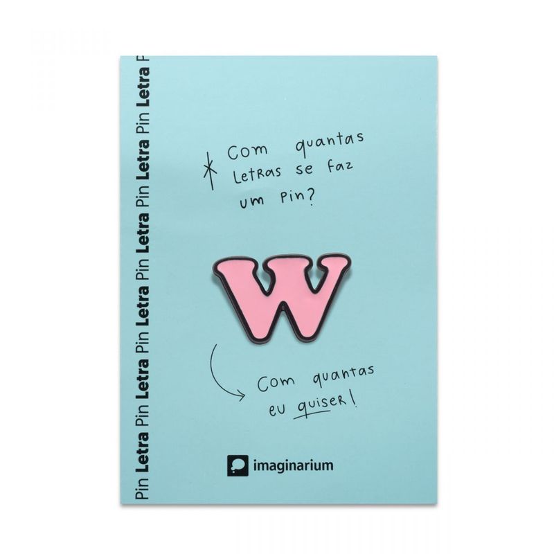 Pin Letra W
