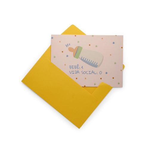 Cartão Amigo Bebê Versus Vida Social