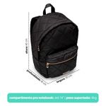 Mochila Laptop Matelassê Preta