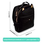 Mochila Laptop Gato Preto