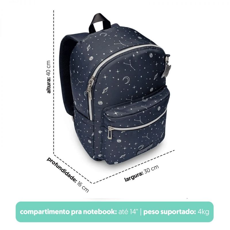 Mochila Role Galaxia Marinho