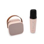 Mini Karaoke e Microfone Rosa