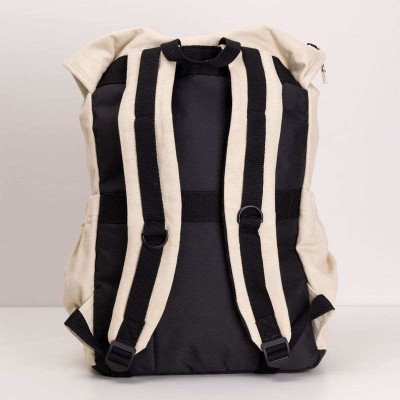 Mochila Laptop Canvas Clara e Preta