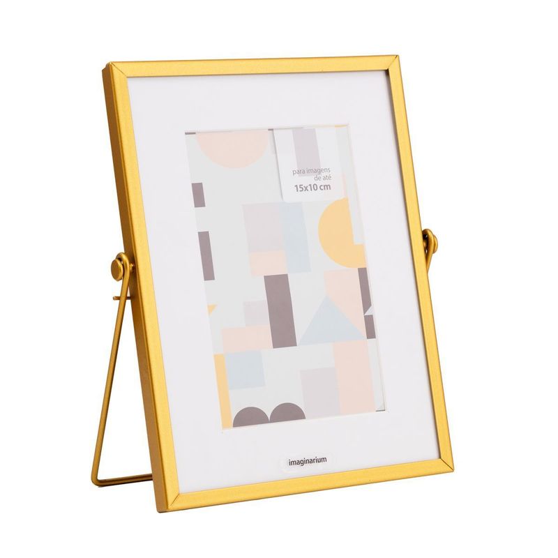 Porta-Retrato Metal Dourado