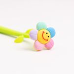 Caneta de Silicone Flor Sorridente