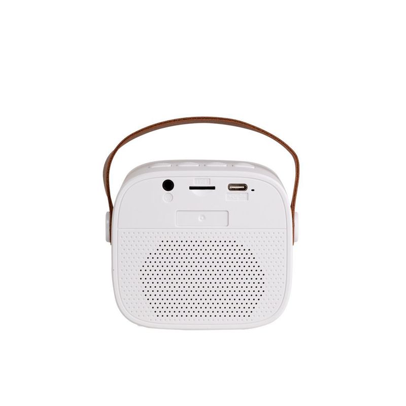 Mini Karaoke e Microfone Branco