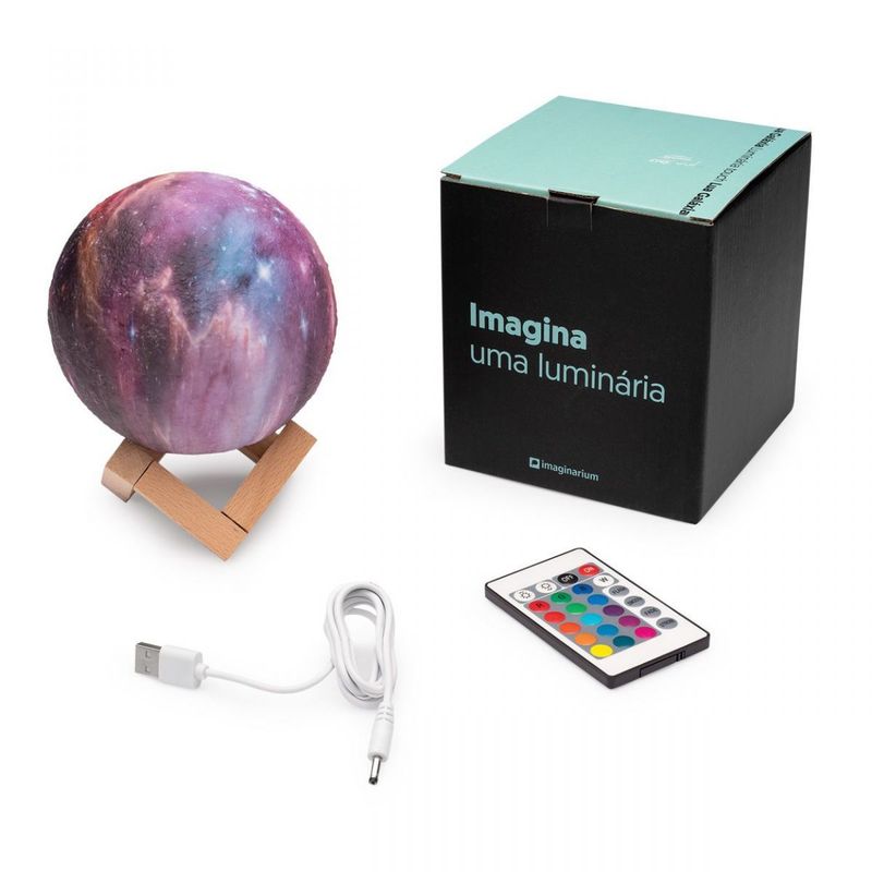 Luminária Touch Lua Galáxia