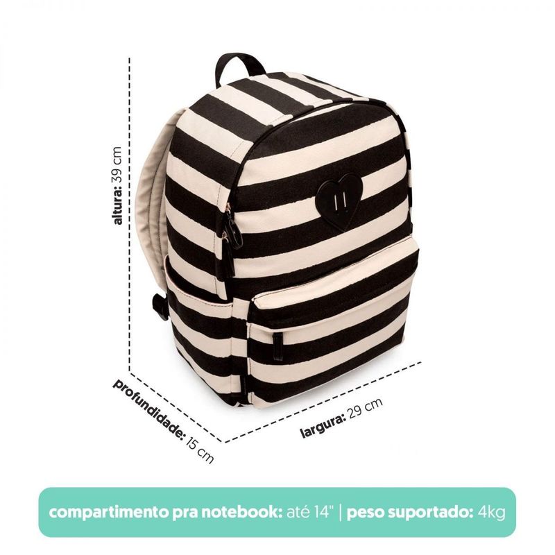 Mochila Role Listras Canvas