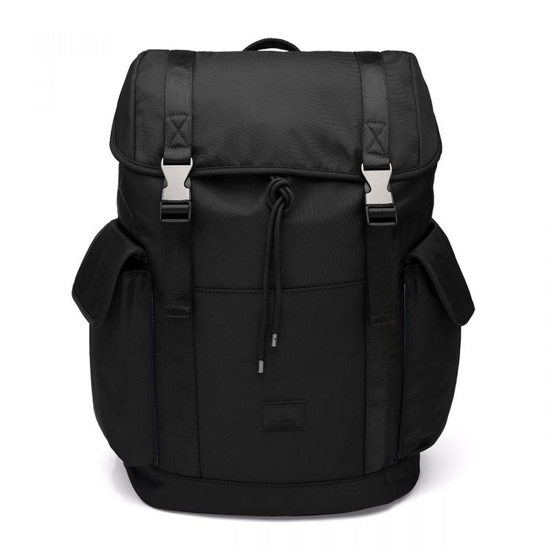 Mochila Laptop Utilitária Preta Metais