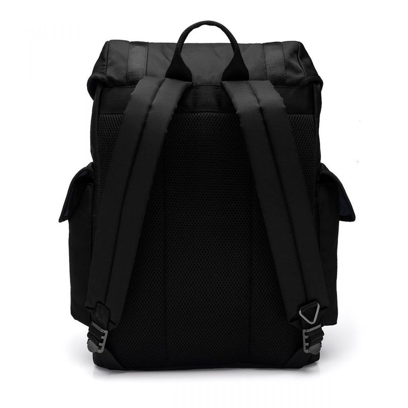 Mochila Laptop Utilitária Preta Metais