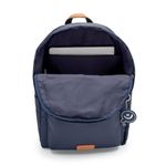 Mochila Laptop Basica Marinho e Caramelo