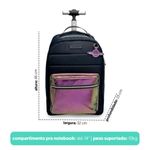 Mochila de Rodinhas Galáxia Marinho