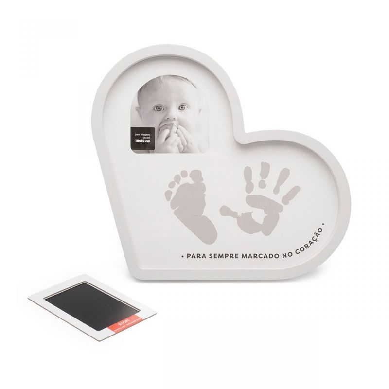 Porta-Retrato Bebê Carimbo No Coração