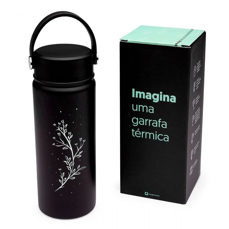 Garrafa Termica Com Alca Por Onde Flor