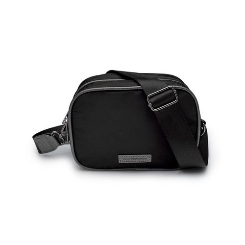 Bolsa Midi Transversal Preta Alças Lurex