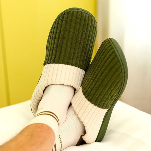 Pantufa Masculina Com Bag Verde Militar