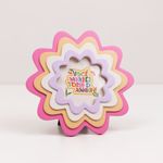 Porta-Retrato Flor Colorido