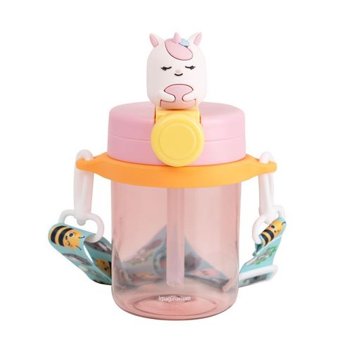 Garrafa Plástica com Alça Unicórnio